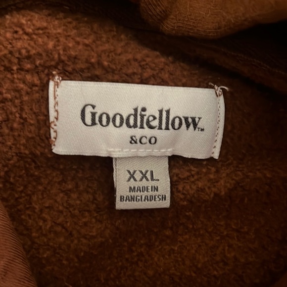 Goodfello orangish brown hoodie - Picture 2 of 2